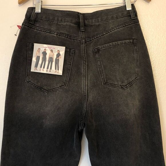 NWT SIMPLE SOCIETY Super High Rise Straight Studded Jeans Size 7/28 - Picture 10 of 16